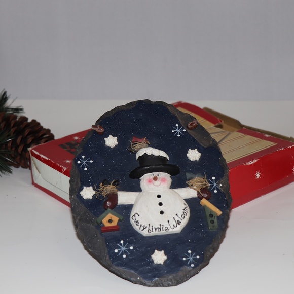 **Vintage Snowman Heartstrings Holiday "Everybirdie Welcome" - Picture 5 of 6
